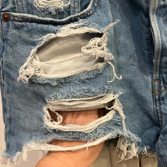 Levi’s 501 denim cutoff shorts size 30 waist - Picture 10 of 16